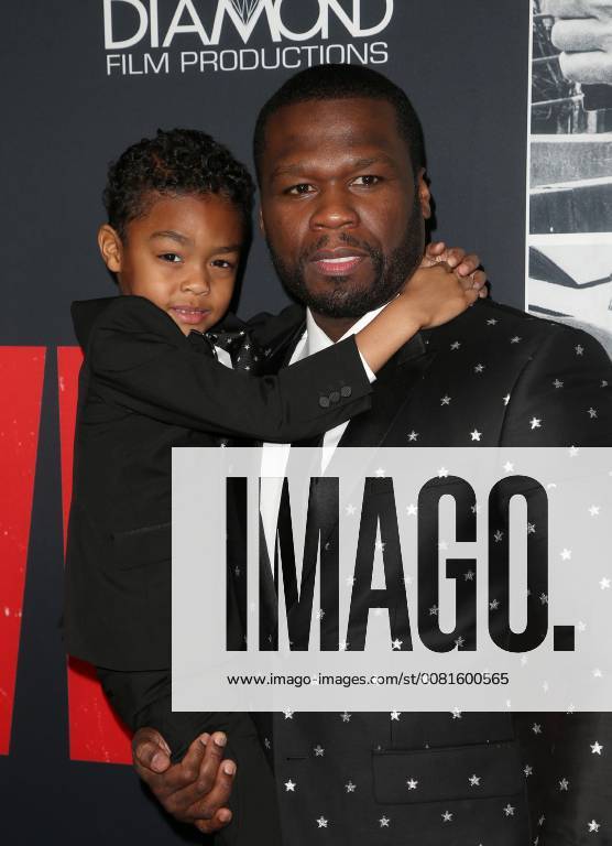 LOS ANGELES, CA - JANUARY 17: Curtis ?50 CENT? Jackson, Sire Jackson, at the premiere of Den Of Thieves at Regal Theaters at LA Live in Los Angeles, California on January 17, 2018.