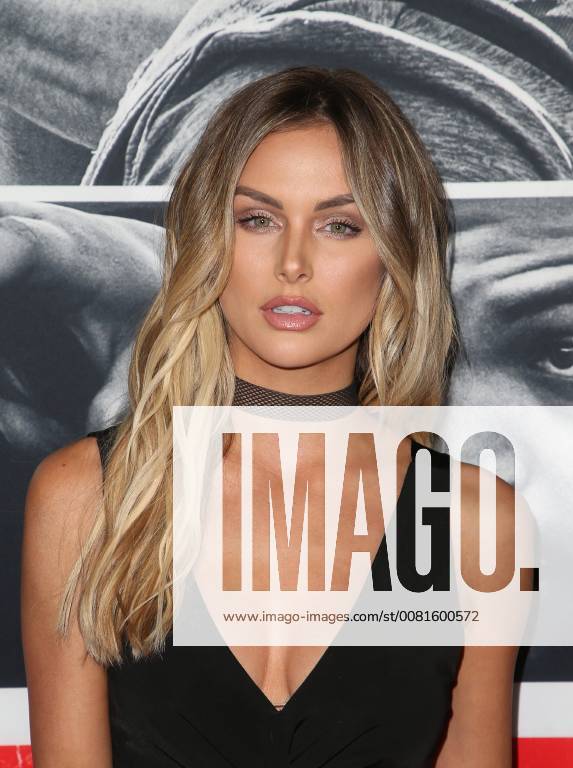 LOS ANGELES, CA - JANUARY 17: Lala Kent, at the premiere of Den Of Thieves at Regal Theaters at LA Live in Los Angeles, California on January 17, 2018.