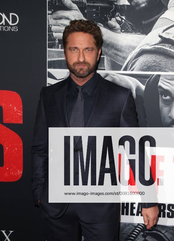 LOS ANGELES, CA - JANUARY 17: Gerard Butler, at the premiere of Den Of Thieves at Regal Theaters at LA Live in Los Angeles, California on January 17, 2018.
