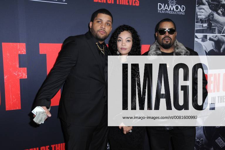 Los Angeles, CA, U.S. - 17 January 2018 - Los Angeles, California - O Shea Jackson Jr., Ice Cube. Den of Thieves Los Angeles Premiere held at Regal Cinemas LA Live. Photo Credit: Birdie Thompson AdMedia Los Angeles U.S. - ZUMAa123 20180117_zaa_a123_238