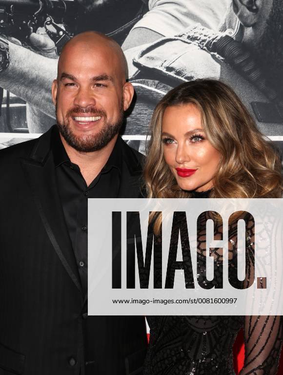 LOS ANGELES, CA - JANUARY 17: Tito Ortiz, Amber Nichole Miller, at the premiere of Den Of Thieves at Regal Theaters at LA Live in Los Angeles, California on January 17, 2018.