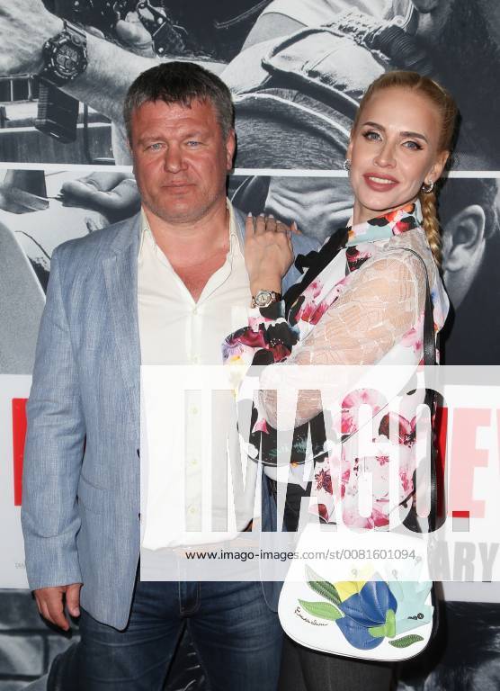 LOS ANGELES, CA - JANUARY 17: Oleg Taktarov, Maria Taktarova, at the premiere of Den Of Thieves at Regal Theaters at LA Live in Los Angeles, California on January 17, 2018.