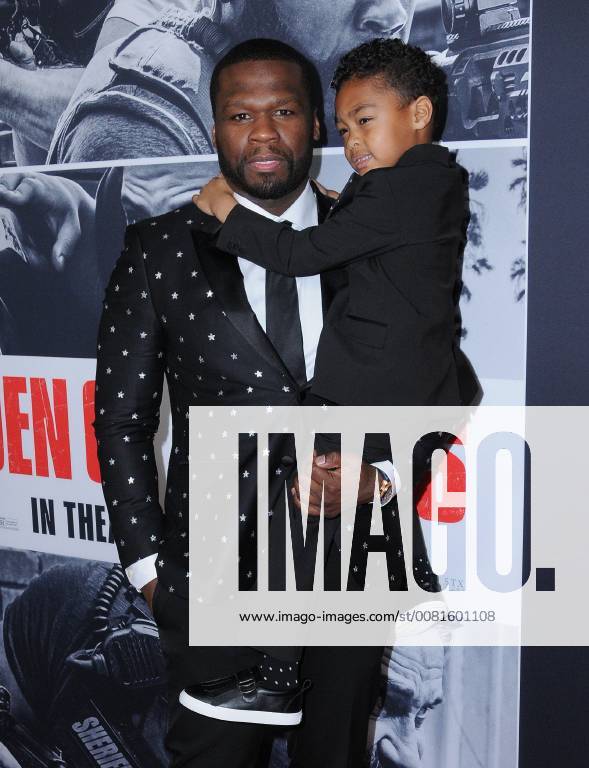 Los Angeles, CA, U.S. - 17 January 2018 - Los Angeles, California - Curtis 50 Cent Jackson, Sire Jackson. Den of Thieves Los Angeles Premiere held at Regal Cinemas LA Live. Photo Credit: Birdie Thompson AdMedia Los Angeles U.S. - ZUMAa123 20180117_zaa_a123_205