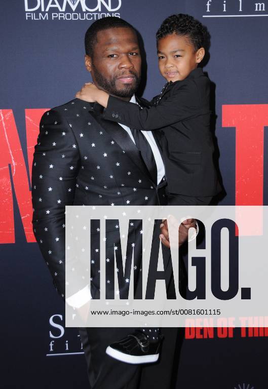 Los Angeles, CA, U.S. - 17 January 2018 - Los Angeles, California - Curtis 50 Cent Jackson, Sire Jackson. Den of Thieves Los Angeles Premiere held at Regal Cinemas LA Live. Photo Credit: Birdie Thompson AdMedia Los Angeles U.S. - ZUMAa123 20180117_zaa_a123_203
