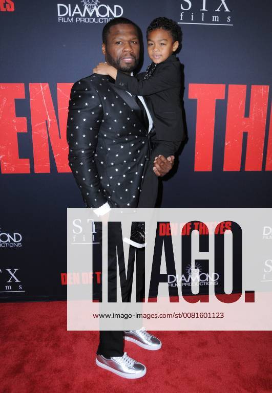 Los Angeles, CA, U.S. - 17 January 2018 - Los Angeles, California - Curtis 50 Cent Jackson, Sire Jackson. Den of Thieves Los Angeles Premiere held at Regal Cinemas LA Live. Photo Credit: Birdie Thompson AdMedia Los Angeles U.S. - ZUMAa123 20180117_zaa_a123_202