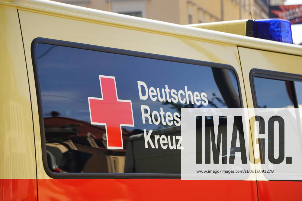 German Red Cross, symbol at a Emergency vehicles 1131602612