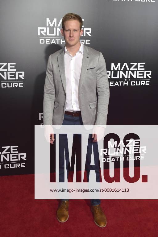 Chris Sheffield at the fan screening of the movie maze runner the death cure maze runner the elect in the death zone at the AMC century city 15 theatre of Los Angeles 18 01 2018 Foto:xD.xStarbuckx xFuturexImage