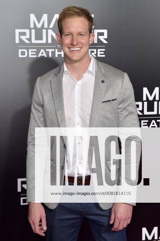 Chris Sheffield at the fan screening of the movie maze runner the death cure maze runner the elect in the death zone at the AMC century city 15 theatre of Los Angeles 18 01 2018 Foto:xD.xStarbuckx xFuturexImage
