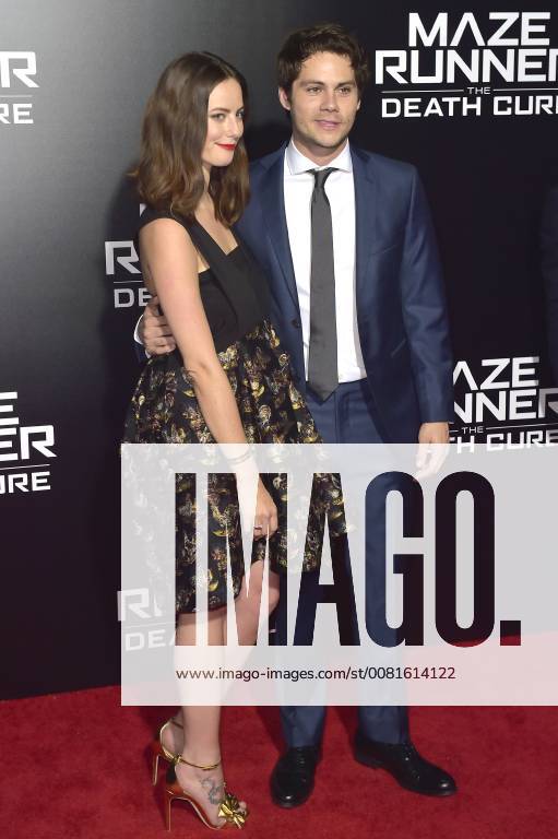 Kaya Scodelario and Dylan O Brien in the fan screening of the movie maze runner the death cure maze runner the elect in the death zone at the AMC century city 15 theatre of Los Angeles 18 01 2018 Foto:xD.xStarbuckx xFuturexImage