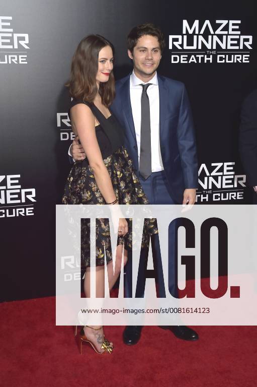 Kaya Scodelario and Dylan O Brien in the fan screening of the movie maze runner the death cure maze runner the elect in the death zone at the AMC century city 15 theatre of Los Angeles 18 01 2018 Foto:xD.xStarbuckx xFuturexImage