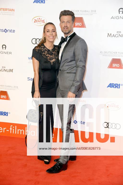 Wayne Carpendale wife Annemarie Carpendale at the 45 German movie ball in the hotel Bayerischer Hof in Munich on 20 01 2018