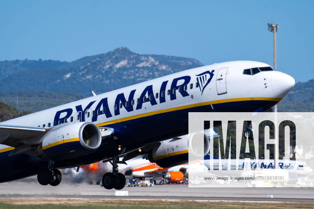 20250504 Airport Palma de Mallorca PALMA DE MALLORCA, SPAIN MAY 4 2025 Airline Buzz Ryanair branded Boeing 737 NG Max MSN 34987 SP RKZ at Airport Palma de Mallorca on May 4, 2025 in Palma de Mallorca, Palma de Mallorca Baleares Spain