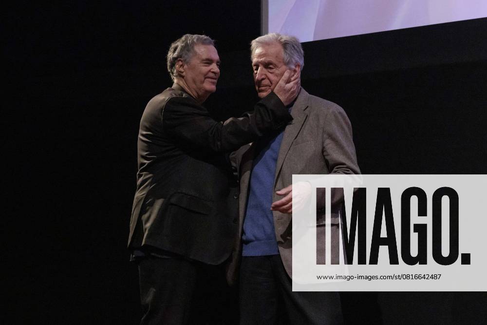 Premiere du film Why War dAmos GitaÃ¯ Ã la CinÃ matheque francaise Premiere of Amos GitaÃ¯ s Why War at the CinÃ matheque francaise - Amos GitaÃ¯, Costa-Gavras - Avant-premiere du film Why War dAmos GitaÃ¯ Ã la CinÃ matheque francaise, Paris, France, le 05 05 2025.