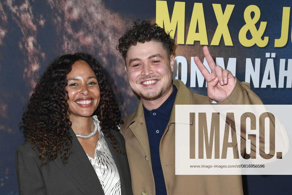 Joy Denalane and her son Isaiah Naledi at the premiere of the 3-part ARD documentary film series öMax und Joy komm naeher from 8 5 205 in the ARD Mediathek on 7 05 2025 in the Astor Filmlounge in Berlin ARD documentary series Max Joy komm naeher celebrates premiere in Berlin