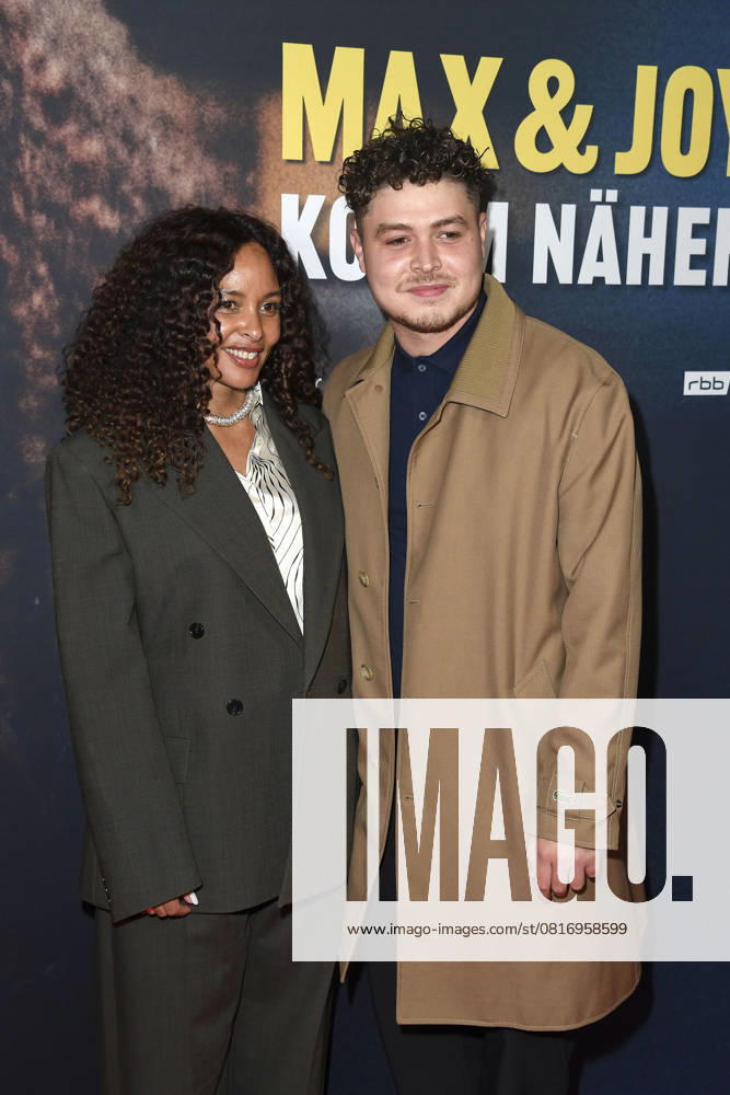 Joy Denalane and her son Isaiah Naledi at the premiere of the 3-part ARD documentary film series öMax und Joy komm naeher from 8 5 205 in the ARD Mediathek on 7 05 2025 in the Astor Filmlounge in Berlin ARD documentary series Max Joy komm naeher celebrates premiere in Berlin