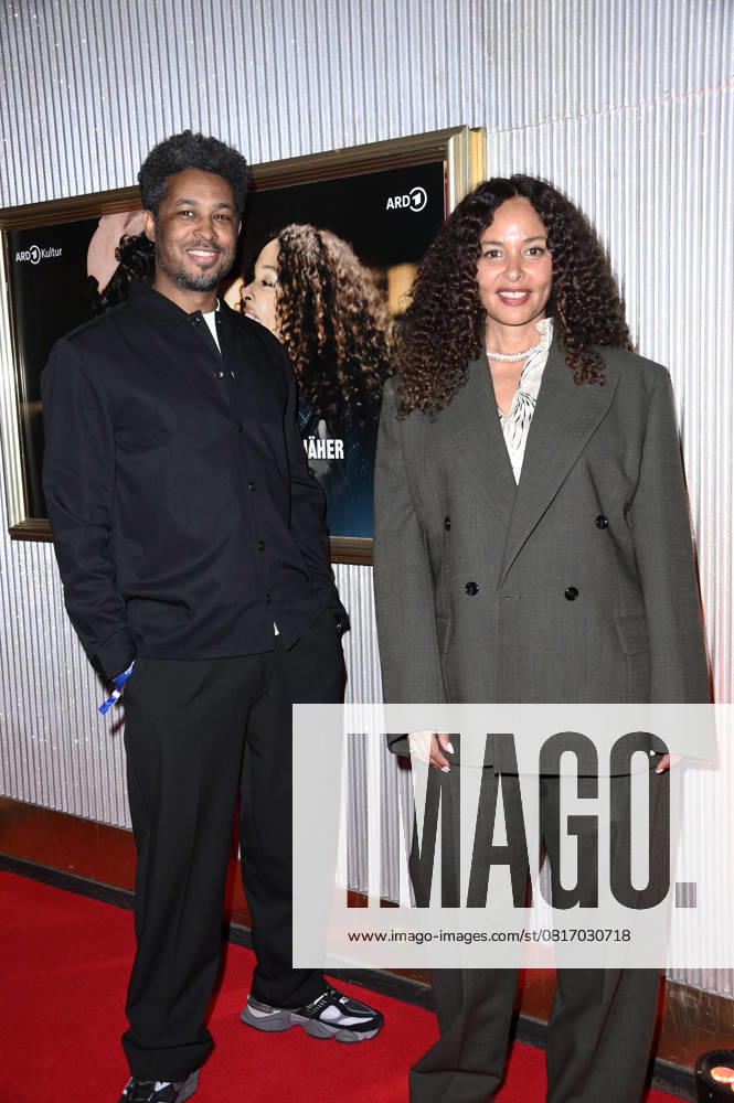 Sekou Neblett and Joy Denalane at the premiere of the ARD documentary series Max Joy Komm näher in the Astor Film Lounge Berlin, 07 05 2025 Foto:xN.xKubelkax xFuturexImagex joy_5541