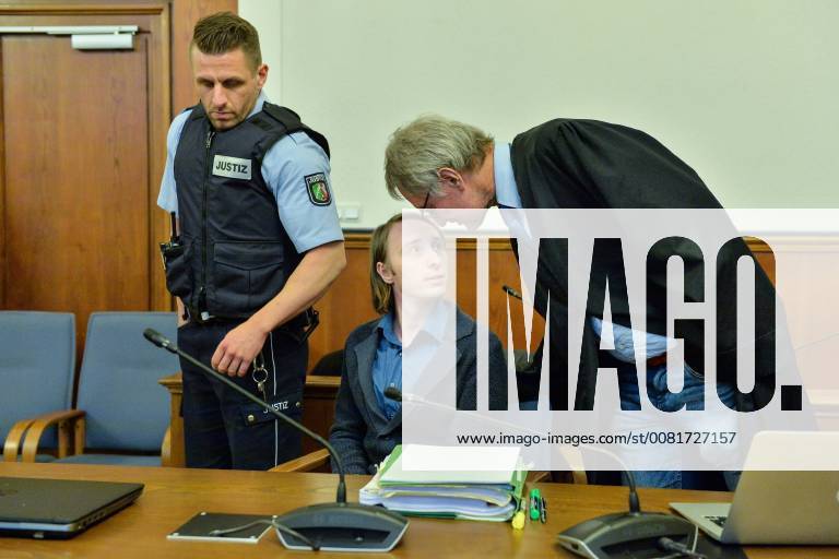 Criminal proceedings against the alleged BVB assassin Sergey W on 29 01 2018 in the District Court in Dortmund Sergey W in the courtroom