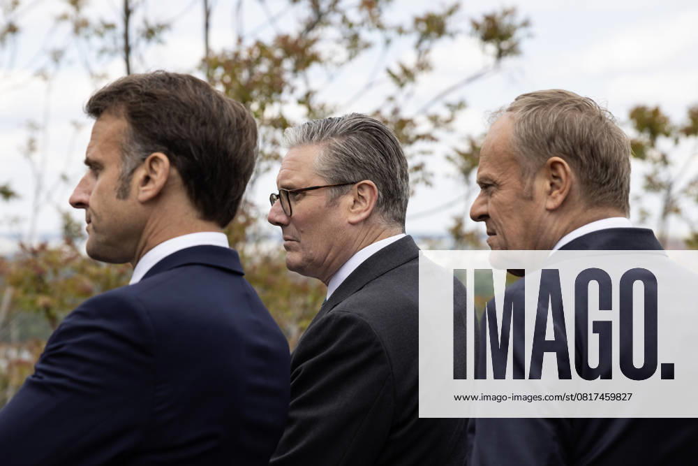 Prime Minister Keir Starmer visits Ukraine 10 05 2025. Kyiv, Ukraine. Prime Minister Keir Starmer, Emmanuel Macron, French President, Poland Prime Minister Donald Tusk meet with Volodymyr Zelenskyy, President of Ukraine during a visit to Ukraine., Credit:Simon Dawson Avalon Ukraine, Kyiv
