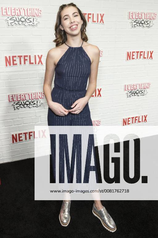 USA: Netflix Everything Sucks premiere Abi Brittle attends Netflix premiere Everything Sucks! season 1 at AMC 34th street New York New York United States AMC 34th Street LevxRadin