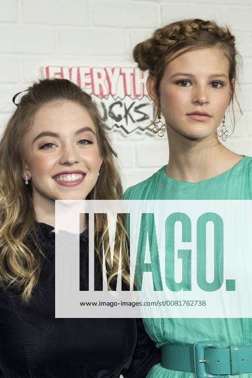 USA: Netflix Everything Sucks premiere Sydney Sweeney and Peyton Kennedy attend Netflix premiere Everything Sucks! season 1 at AMC 34th street New York New York United States AMC 34th Street LevxRadin
