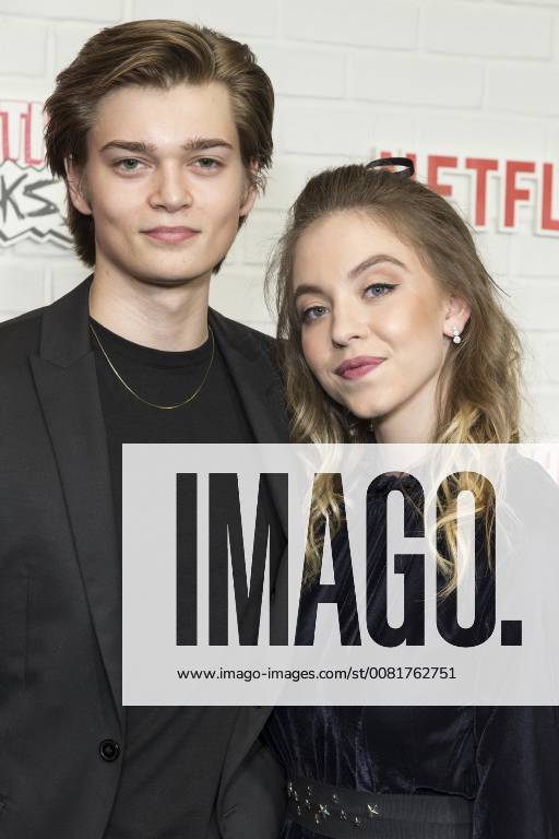 USA: Netflix Everything Sucks premiere Elijah Stevenson and Sydney Sweeney attend Netflix premiere Everything Sucks! season 1 at AMC 34th street New York New York United States AMC 34th Street LevxRadin