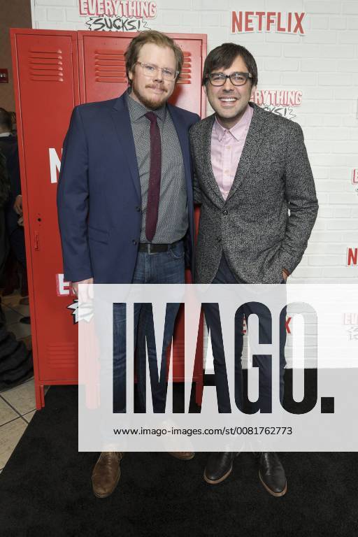 USA: Netflix Everything Sucks premiere Ben York Jones and Michael Mohan attend Netflix premiere Everything Sucks! season 1 at AMC 34th street New York New York United States AMC 34th Street LevxRadin