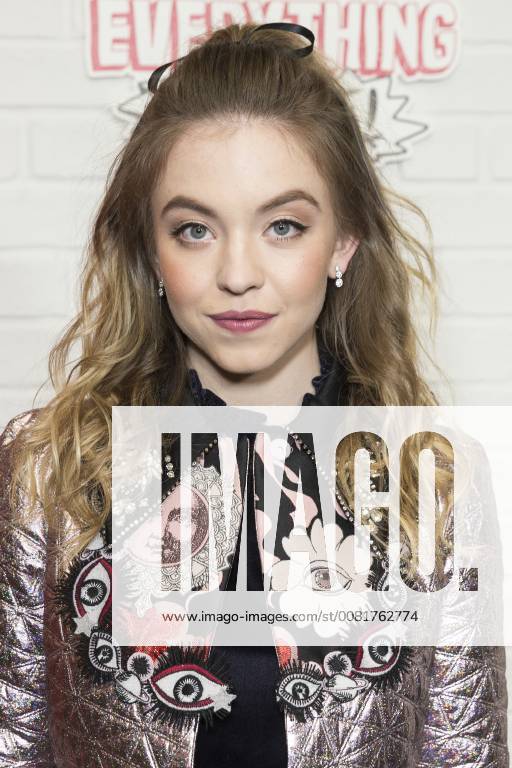 USA: Netflix Everything Sucks premiere Sydney Sweeney wearing coat by Jean Baptiste attends Netflix premiere Everything Sucks! season 1 at AMC 34th street New York New York United States AMC 34th Street LevxRadin