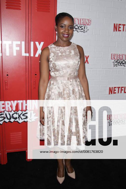 NEW YORK, NY - JANUARY 31: Claudine Nako at Netfix s Everything Sucks! series premiere at AMC 34th Street on January 31, 2018 in New York City.