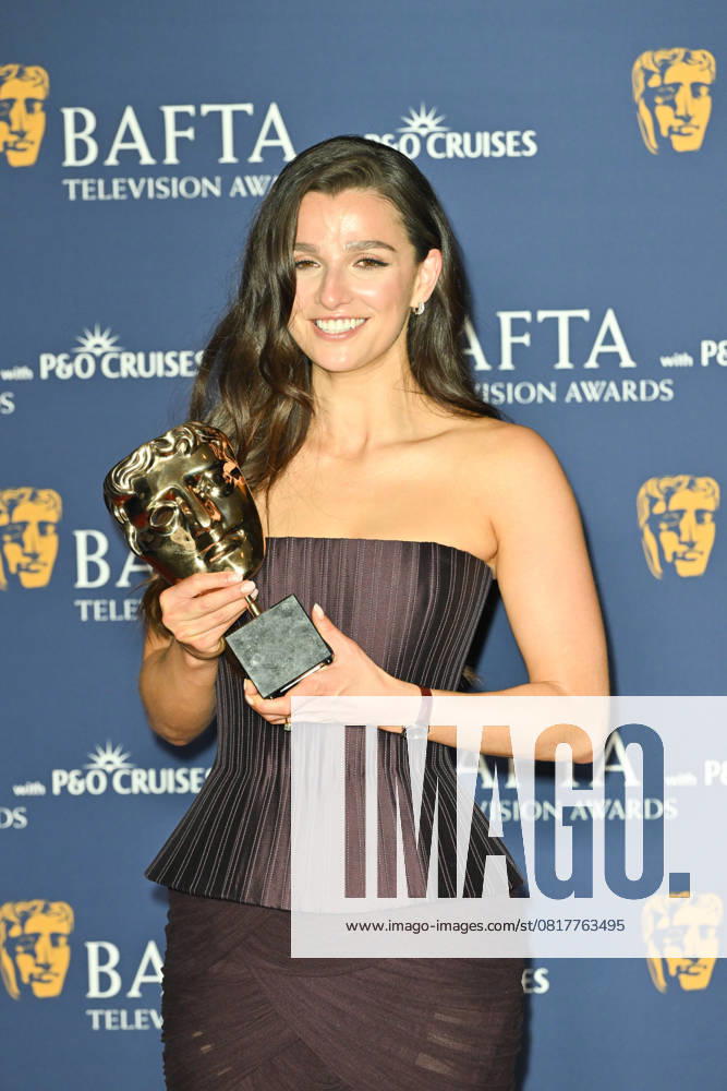 BAFTA TV Awards, Winners, London, UK, 11 May 2025. London, UK, 11 May 2025. Marisa Abela poses with the Leading Actress Award for Industry on the Winners Carpet at the BAFTA Television Awards with P&O Cruises at the Royal Festival Hall, London, UK., Credit:Lee Floyd Avalon UK, London, Royal Festival Hall