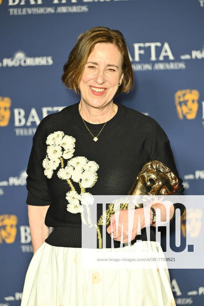 BAFTA TV Awards, Winners, London, UK, 11 May 2025. London, UK, 11 May 2025. Kirsty Wark poses with the Fellowship Award on the Winners Carpet at the BAFTA Television Awards with P&O Cruises at the Royal Festival Hall, London, UK., Credit:Lee Floyd Avalon UK, London, Royal Festival Hall