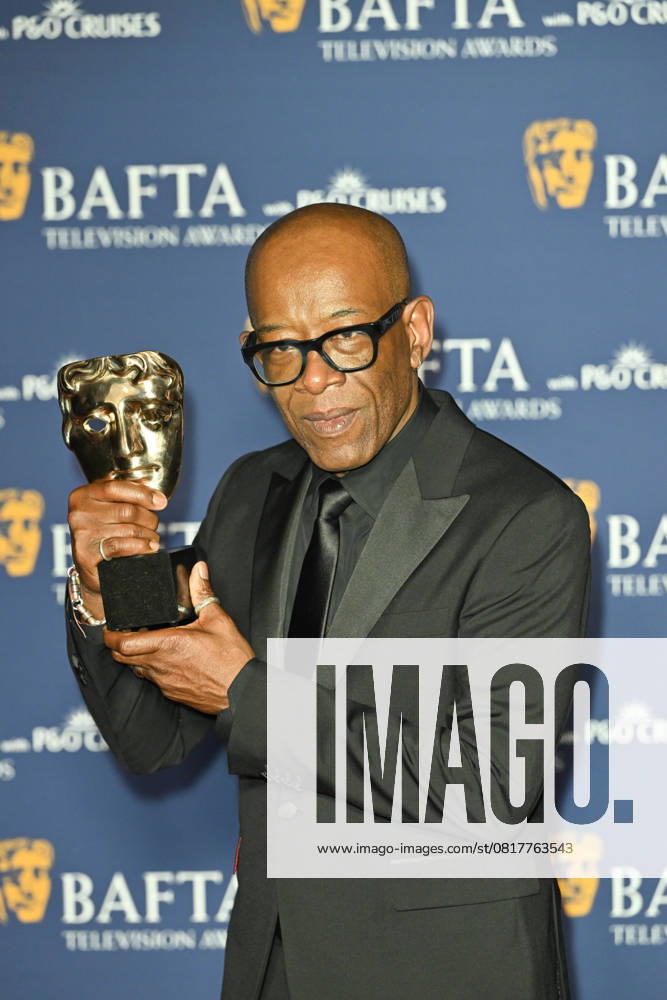 BAFTA TV Awards, Winners, London, UK, 11 May 2025. London, UK, 11 May 2025. Lennie James poses with the Leading Actor Award for Mr Loverman on the Winners Carpet at the BAFTA Television Awards with P&O Cruises at the Royal Festival Hall, London, UK., Credit:Lee Floyd Avalon UK, London, Royal Festival Hall