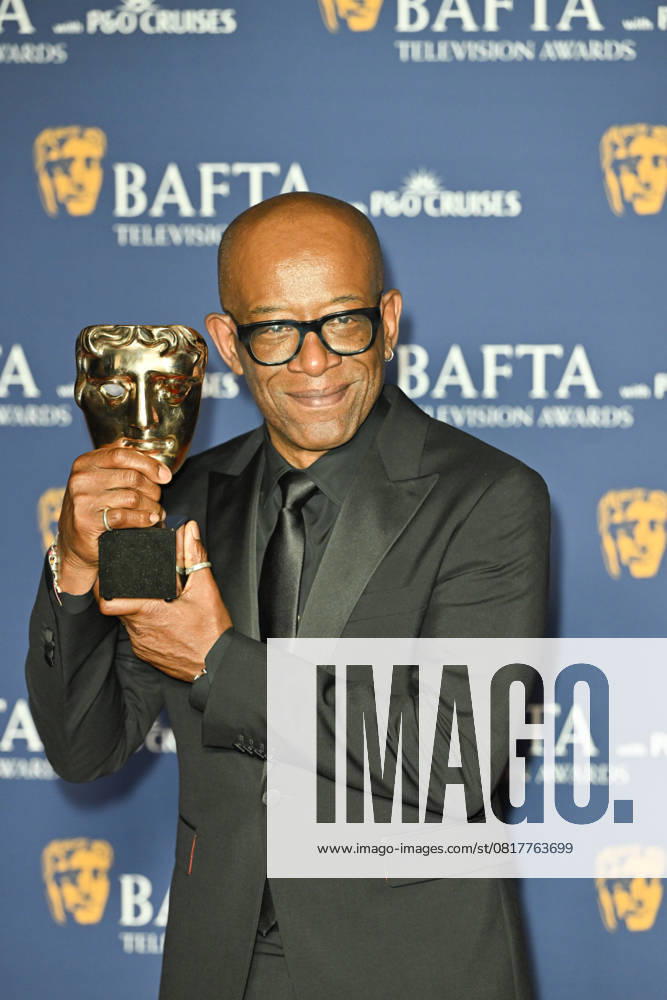 BAFTA TV Awards, Winners, London, UK, 11 May 2025. London, UK, 11 May 2025. Lennie James poses with the Leading Actor Award for Mr Loverman on the Winners Carpet at the BAFTA Television Awards with P&O Cruises at the Royal Festival Hall, London, UK., Credit:Lee Floyd Avalon UK, London, Royal Festival Hall