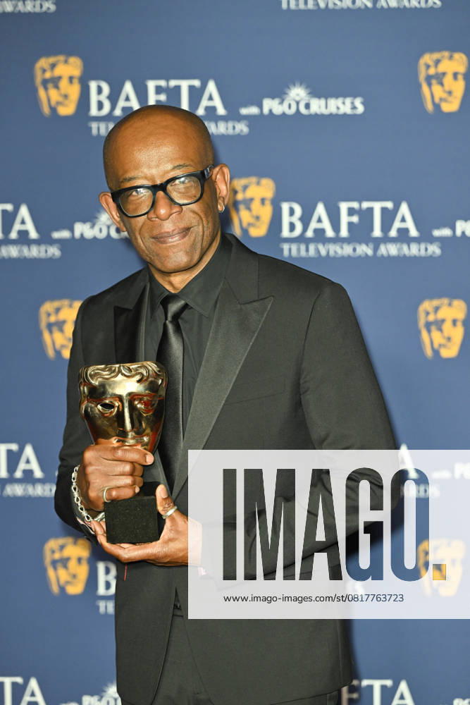 BAFTA TV Awards, Winners, London, UK, 11 May 2025. London, UK, 11 May 2025. Lennie James poses with the Leading Actor Award for Mr Loverman on the Winners Carpet at the BAFTA Television Awards with P&O Cruises at the Royal Festival Hall, London, UK., Credit:Lee Floyd Avalon UK, London, Royal Festival Hall