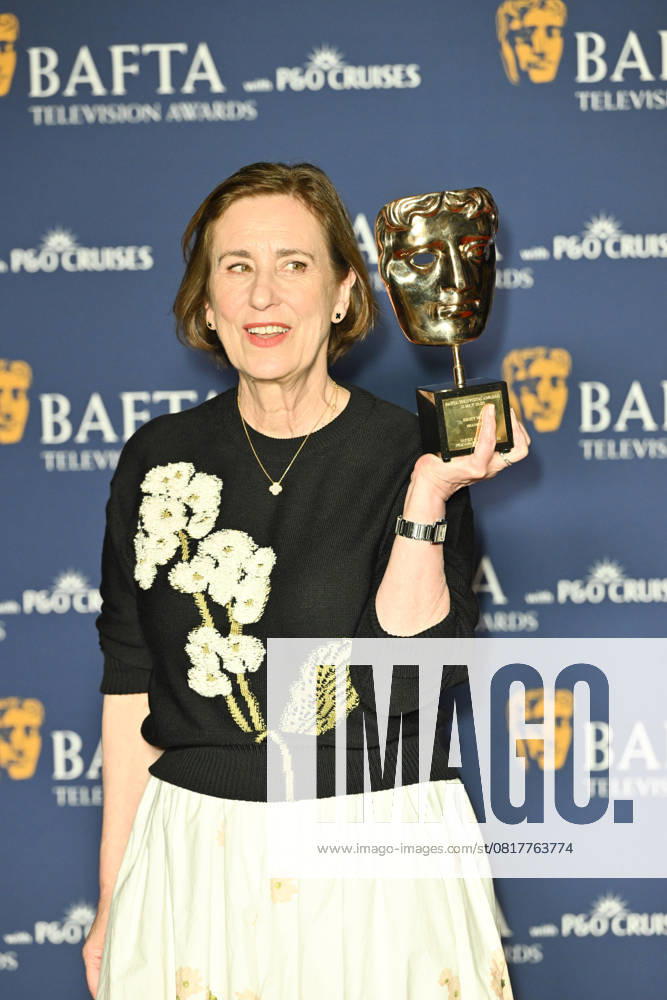 BAFTA TV Awards, Winners, London, UK, 11 May 2025. London, UK, 11 May 2025. Kirsty Wark poses with the Fellowship Award on the Winners Carpet at the BAFTA Television Awards with P&O Cruises at the Royal Festival Hall, London, UK., Credit:Lee Floyd Avalon UK, London, Royal Festival Hall