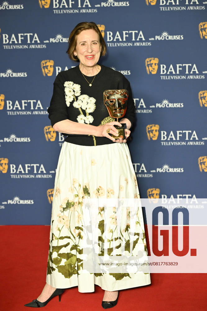 BAFTA TV Awards, Winners, London, UK, 11 May 2025. London, UK, 11 May 2025. Kirsty Wark poses with the Fellowship Award on the Winners Carpet at the BAFTA Television Awards with P&O Cruises at the Royal Festival Hall, London, UK., Credit:Lee Floyd Avalon UK, London, Royal Festival Hall