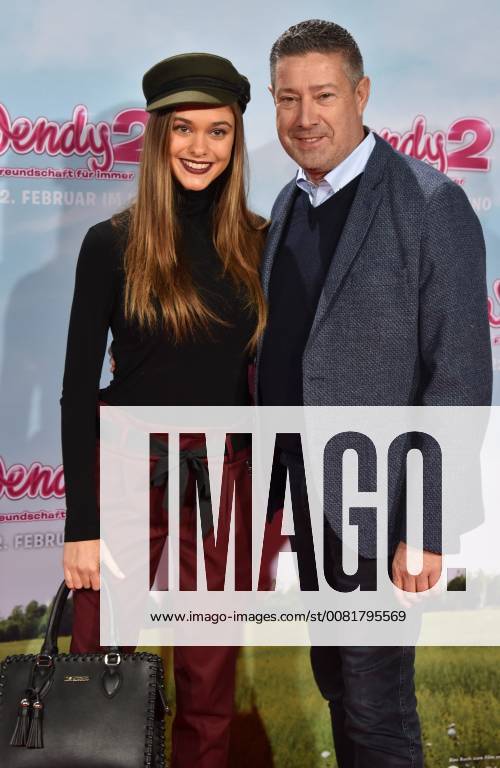 The moderator Joachim Llambi, and his daughter Katharina posing on 04 02 2018 in Cologne on the red carpet at the premiere of the cinema Wendy 2 friendship forever