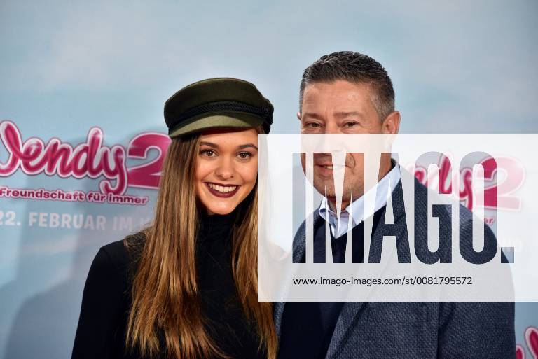 The moderator Joachim Llambi, and his daughter Katharina posing on 04 02 2018 in Cologne on the red carpet at the premiere of the cinema Wendy 2 friendship forever
