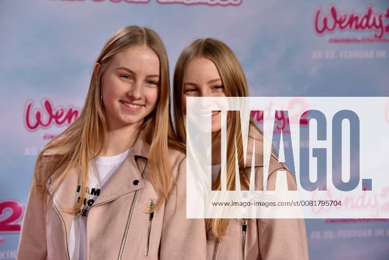 The Infulencer Finja and Svenja posing on 04 02 2018 in Cologne on the red carpet at the premiere of the cinema Wendy 2 friendship forever