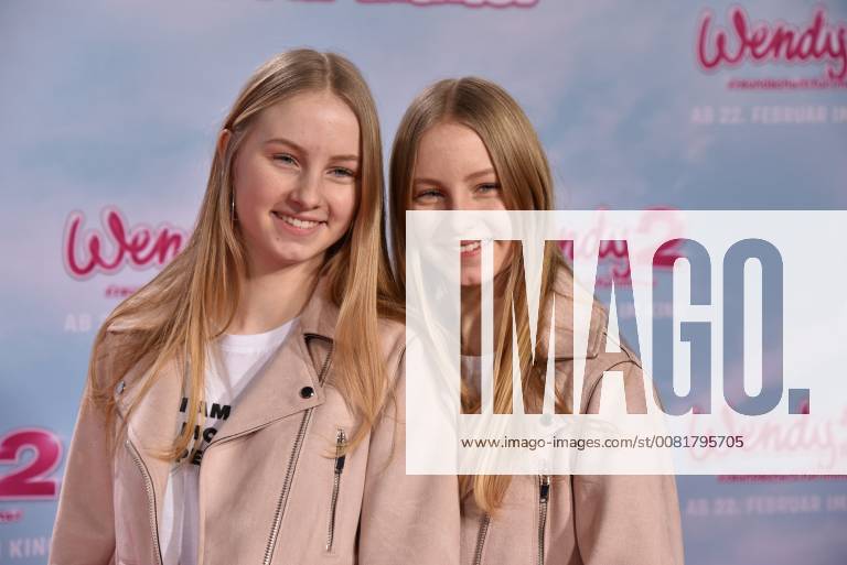 The Infulencer Finja and Svenja posing on 04 02 2018 in Cologne on the red carpet at the premiere of the cinema Wendy 2 friendship forever