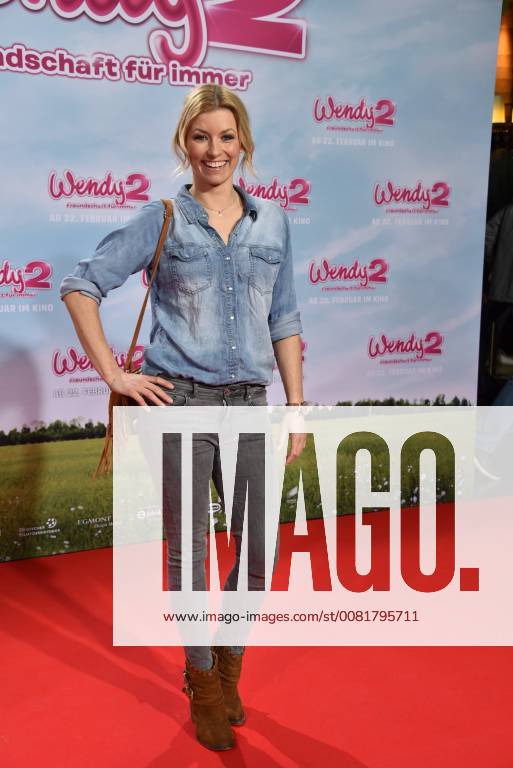 The presenter of Annica Hansen poses on 04 02 2018 in Cologne on the red carpet at the premiere of the cinema Wendy 2 friendship forever