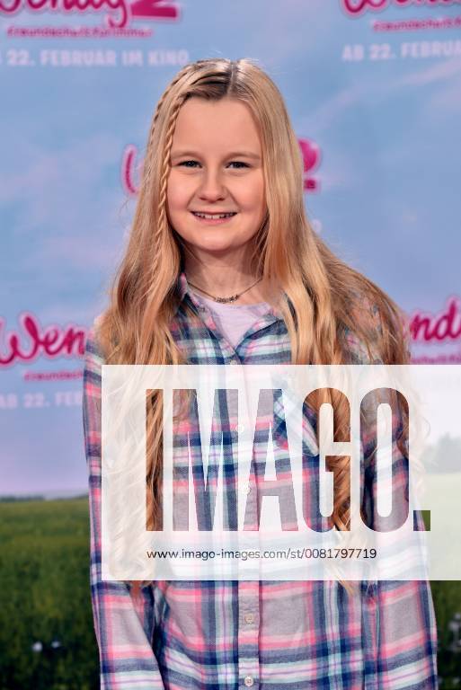 Mavie Noelle posing on 04 02 2018 in Cologne on the red carpet at the premiere of the cinema Wendy 2 friendship forever