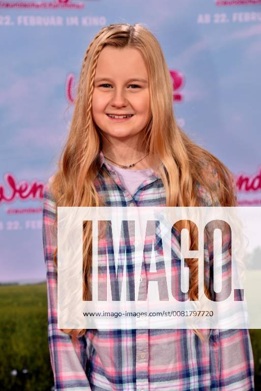 Mavie Noelle posing on 04 02 2018 in Cologne on the red carpet at the premiere of the cinema Wendy 2 friendship forever