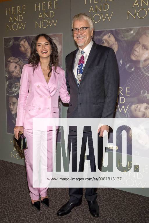 Gratiela Brancusi and Tim Robbins at the premiere of the here and now HBO series on 5 02 2018 in Los Angeles HBO s here and now series premiere in Los Angeles 2018