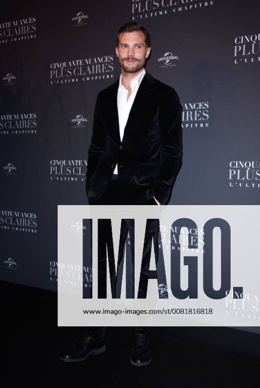 Fifty Shades of Grey 3 Premiere in Paris Jamie Dornan ( acteur ) lors du photocall pour l avant premiere du film 50 NUANCES PLUS CLAIRES a Paris CELEBRITES : Avant premiere du film 50 NUANCES PLUS CLAIRES - Paris - 06 02 2018 FedericoPestellini Panoramic