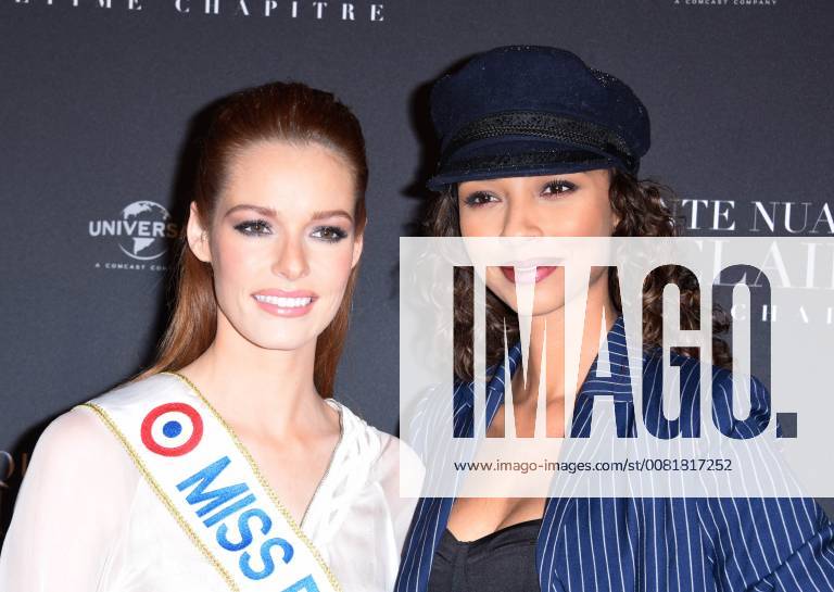 Fifty Shades of Grey 3 Premiere in Paris Maeva Coucke ( miss France 2018 ) et Flora Coquerel ( Miss France 2014 ) lors du photocall pour l avant premiere du film 50 NUANCES PLUS CLAIRES a Paris CELEBRITES : Avant premiere du film 50 NUANCES PLUS CLAIRES - Paris - 06 02 2018 FedericoPestellini Panoramic