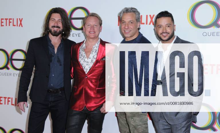 West Hollywood, CA, U.S. - 07 February 2018 - West Hollywood, California - Kyan Douglas, Carson Kressley, Thom Filicia, Jai Rodriguez. Netflix s Queer Eye Season 1 Premiere held at the Pacific Design Center. Photo Credit: Birdie Thompson AdMedia West Hollywood U.S. - ZUMAa123 20180207_zaa_a123_152