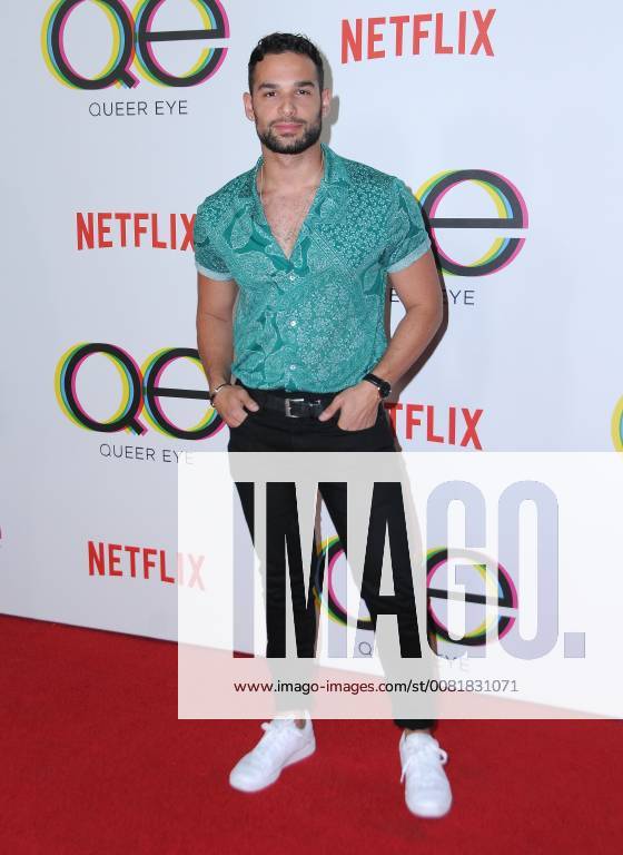 West Hollywood, CA, U.S. - 07 February 2018 - West Hollywood, California - Johnny Sibilly. Netflix s Queer Eye Season 1 Premiere held at the Pacific Design Center. Photo Credit: Birdie Thompson AdMedia West Hollywood U.S. - ZUMAa123 20180207_zaa_a123_209