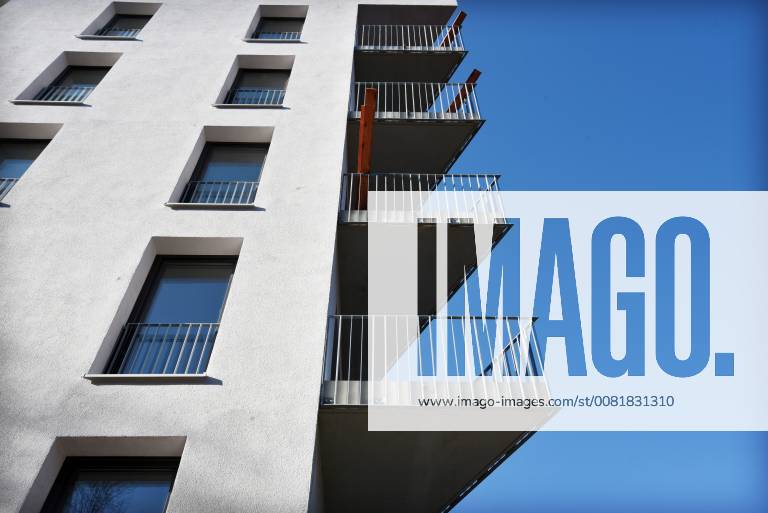 Housing real estate rental apartments condos new construction rental brake vacant social housing the plot of the cooperative Möckernkiez EC recorded on 6 February 2018 in Berlin Germany Berlin Kreuzberg