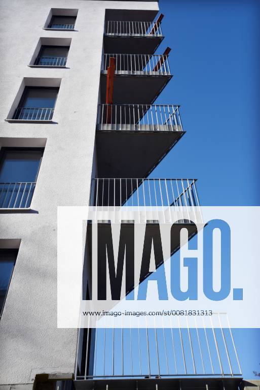Housing real estate rental apartments condos new construction rental brake vacant social housing the plot of the cooperative Möckernkiez EC recorded on 6 February 2018 in Berlin Germany Berlin Kreuzberg