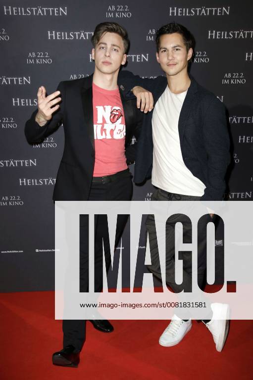 John Tan and Tim Oliver Schultz at the premiere of the movie health resorts in the former silent film cinema Delphi Berlin 07 02 2018 Foto:xS.xGabschx xFuturexImage